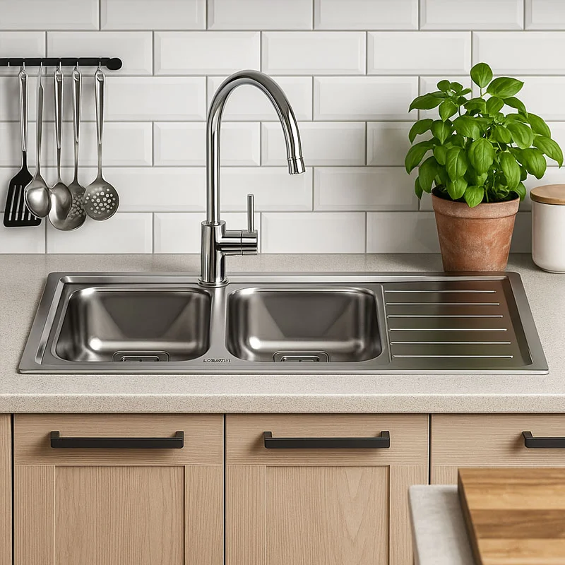 سینک استیل توکار 3101